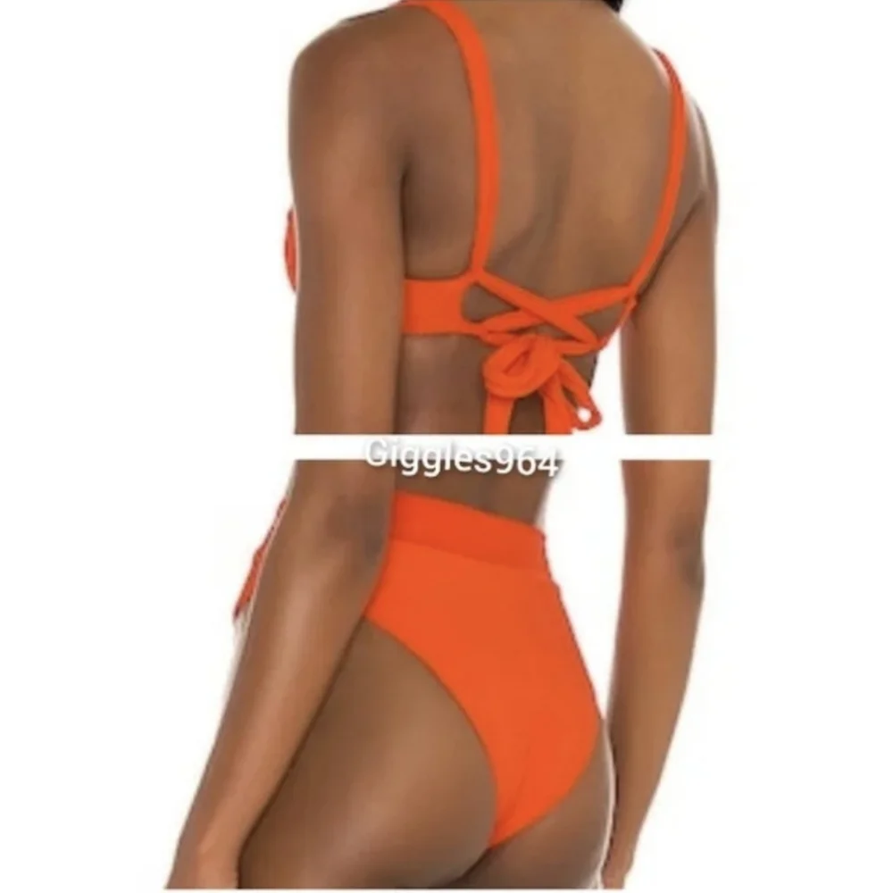 L*Space Camellia Court Bikini Set Sky Blue
